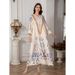 Muslim Women's Long Robe Printed Evening Gown Abaya Dress_ecoleips.com