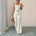 Floral Print Camisole Wide Leg Jumpsuit For Women Fashionable Versatile Women's Pants_ecoleips.com