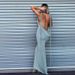 INS European And American Style 2022 Summer New Women's Fashion Sexy Backless Slim-fit Bodycon Dress_ecoleips.com