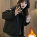 girl Factory Direct Sale Hooded Parka Coat For Women Winter Korean Style Streetwear Loose Thickened Cotton Short Jacket_ecoleips.com