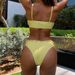 Women's Clothing Lace Trim Bikini Set Beachwear Swimsuit Sexy Triangle Bikini Set With Lace Trim | High-Cut Swimsuit For Women | 80% Nylon Beachwear_ecoleips.com