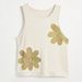 Women's Cropped Ribbed Tank Top, Basic Cami Tee With Print, Streetwear Hip Hop Fashion Comfortable Ribbed Fabric_ecoleips.com