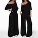 Women's Wide-Leg Pants Set Comfortable Casual Two-Piece Outfit for Daily Wear Flowy Chiffon Trousers Multiple Colors Available_ecoleips.com