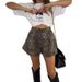 Women's Clothing Spring And Summer New High Waist Leopard Print Camouflage Loose Design Niche Casual Wide Leg Shorts_ecoleips.com