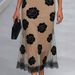 Elegant And Elegant Boat Neck Lace Mesh Printed Gown_ecoleips.com