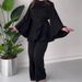 Women's Clothing Spring New Pleated Design Fashionable Temperament Loose Pants Suit For Women_ecoleips.com