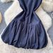 Korean Style Women's Sleeveless Polo Collar Dress Bow Tie Waist Elegant A-Line Short Skirt for Summer Commuting_ecoleips.com