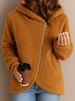 Women’s Fleece-Lined Zip-Up Hoodie – Oversized Long-Sleeve Pullover With Cozy Sherpa Lining (Gray, Blue, Pink, Orange, S-XXXL)_ecoleips.com