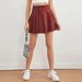 PU Pleated Summer Sexy Short Elegant High Waist Leather Skirt Style_ecoleips.com