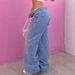 Women’s Clothing Women's Solid Washed Loose Jeans Street Style Loose Jeans Casual Wide Leg Pants_ecoleips.com