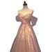 2025 New Style Mesh Slim Annual Banquet Host Mermaid One Shoulder Evening Dress Female_ecoleips.com