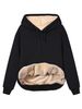 European And American Cross-Border Hot Sale 2026 Winter Women's Warm Lamb Wool Pocket Hooded Sweatshirt Jacket_ecoleips.com