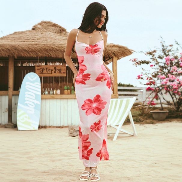 Summer Fashion Maxi Skirt Dress For Women Travel Vacation Beachy Design Printed_ecoleips.com