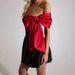 Women's Clothing One Shoulder Sexy Bow Dress_ecoleips.com