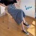 Women's Clothing Fat Girl Mm Large Size Denim Skirt Female High Waist Slim Medium And Long Hip Skirt Back Slit Loose Skirt Trendy_ecoleips.com