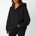 Women's Clothing Solid Color Loose Pocket Long Sleeve Hooded Oversized Hooded Sweatshirt With Pockets - Stylish & Comfortable Streetwear Pullover_ecoleips.com