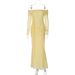 2025 Summer New Sexy Sheer Off-Shoulder Slim Tie Dress For Women, Wholesale Export_ecoleips.com