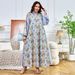 MT391 Ethnic Turkish Style Long Dress for Women with Fashionable Embroidery And Sequins Long Sleeve Evening Gown Muslim Fashion_ecoleips.com