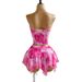 Women's Clothing Women's Vacation Style Two Piece Set Mesh Printed Knotted Top Irregular Skirt For Formal & Casual_ecoleips.com