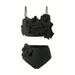 Women's 3D Floral Decorated Camisole Bikini Set European Style Sexy Summer Vacation Fashion Sleeveless Wire-Free Polyester_ecoleips.com
