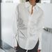 Women's Clothing Long Sleeved Solid Color Shirt Temperament Slim Design Slim Waist Pleated Women Commuting All Match_ecoleips.com