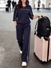 Spot Goods Women's Spring Summer Short Sleeve Two Piece Set Fashion Trendy Casual Outfit_ecoleips.com