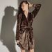 Aria Basics 2022 Spring European American Cross-Border Sleepwear, Golden Diamond Velvet, Warm Comfortable Women's Pajamas, Short_ecoleips.com