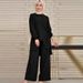 2025 Autumn New Muslim Women's Fashion Loose Casual Two-Piece Set_ecoleips.com
