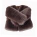 Women's Clothing Women's Fashion Faux Fur Coat Winter Long Sleeve V-Neck Jacket Casual Outerwear (Raccoon Yellow, Silver Fox, Bean Red)_ecoleips.com