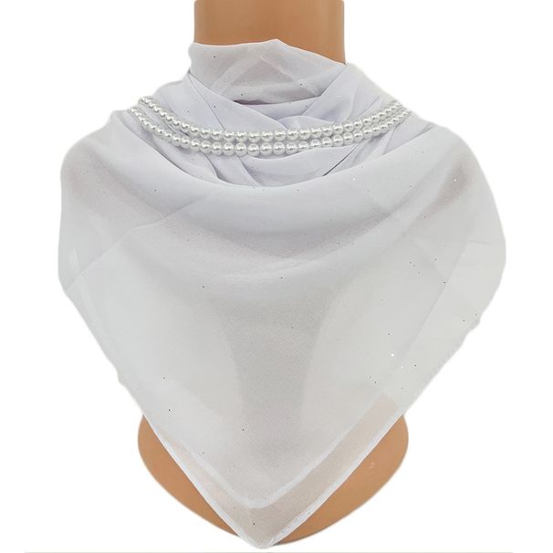 Muslim Accessories"Elegant Diamond-Embellished Chiffon Square Scarf – Lightweight & Versatile Headscarf For Women"_ecoleips.com