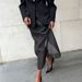 Women's High Waist Mesh Skirt Black Double Layer See Through Slit Hip Style Fashionable All Match Design_ecoleips.com