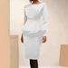 Women’s Clothing Mesh Beaded Evening Dress Dress New_ecoleips.com