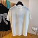 ng2510292 Unique Design With Rhinestone Sequin Bow, Regular Shoulder, Short Sleeve Lace T-shirt For Women, 2025 Summer New Loose_ecoleips.com