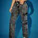 K Fashionable High Elasticity Multi Pocket Work Pants, Denim Pants, Jeans_ecoleips.com