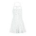 AD450 Quality Model 2025 Summer Girl's Style Fresh And Sweet Women's Halter Neck Puffy Dress_ecoleips.com