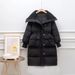 Coat With Large Lapel, Thickened Mid-Length Women's Lamb Wool Down Cotton Jacket, European Style Winter Chenille Spandex_ecoleips.com