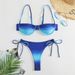 Women's Clothing Bikini Underwire Swimsuit Three point Sexy Swimsuit Women's Gradient Color_ecoleips.com