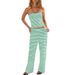 Women's Clothing Women's Minimalist Striped Wide Leg Pants Folded Waist Casual Street Style Suit Hot Girl Trendy High Waist Pants_ecoleips.com