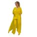 Women's Clothing New Fashion Loose Irregular Tops Wide Leg Trousers Two Piece Suit_ecoleips.com