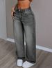 European American Cross-border Loose High-waisted Fashionable Drapey Long Wide-leg Trendy Pants, Spring And Autumn_ecoleips.com