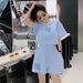 Women's Clothing Spring And Summer New Style Leisure Sports Suit Women's Short Top Loose Slim Student Running Two Piece Suit_ecoleips.com