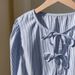 Women's Long Sleeve Striped Shirt Drawstring Top Versatile Easy To Match Autumn New Style_ecoleips.com