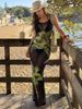 Women's Clothing Style Three Piece Swimsuit Printed Long Dress Swimwear For Beach Vacation Women's Bikini Quick-Dry Polyester, Modest Coverage_ecoleips.com