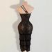 Sexy Elegant Slim Fitting See Through Lace Deep V Side Slit Backless Summer Dress For Women Style_ecoleips.com