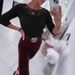 Elegant Lace Collar Long Sleeve T-Shirt For Women - Pure Color Round Neck Blouse, Spring Summer Casual Top, Polyester Stretch Comfort Fit (S-XXL)_ecoleips.com