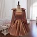 French Retro Bow Strapless Puffy Skirt Dress Suspender Birthday Party Women's New Style 2026_ecoleips.com