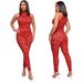 Women's Clothing Fashion Sexy Slim Fit Jumpsuit For Women With Embroidered Lace For Formal & Casual_ecoleips.com