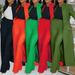 Women's European American Solid Color Lapel Long Suit Two Piece Set Regular Thickness Summer Season_ecoleips.com