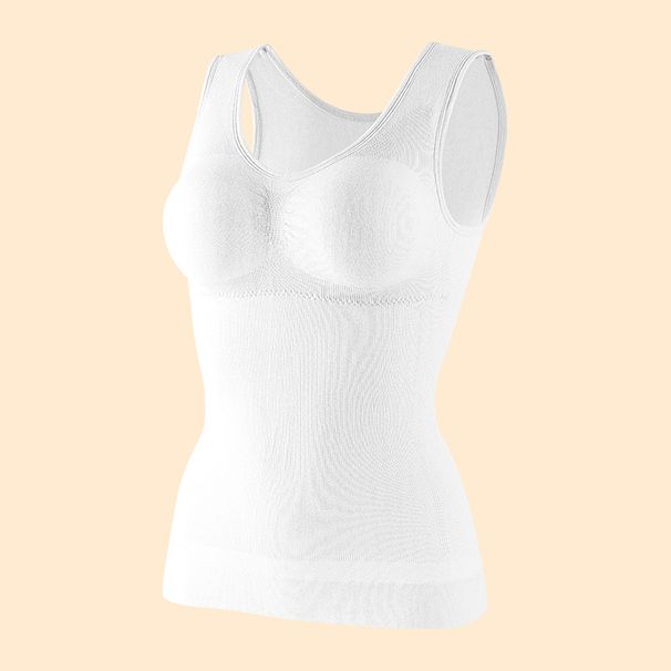 Cross-border European And American Lingerie, Tight-fitting Shapewear, Long Tank Top, Seamless Tummy Control, Wireless_ecoleips.com
