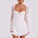 Summer New Sexy Elegant Dress White Black European American Style Milk Silk Other Colors Women's Clothing/Dress_ecoleips.com